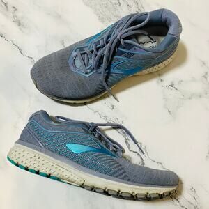 Brooks Ghost 12 Womens 10.5B Blue Athletic Running Shoes